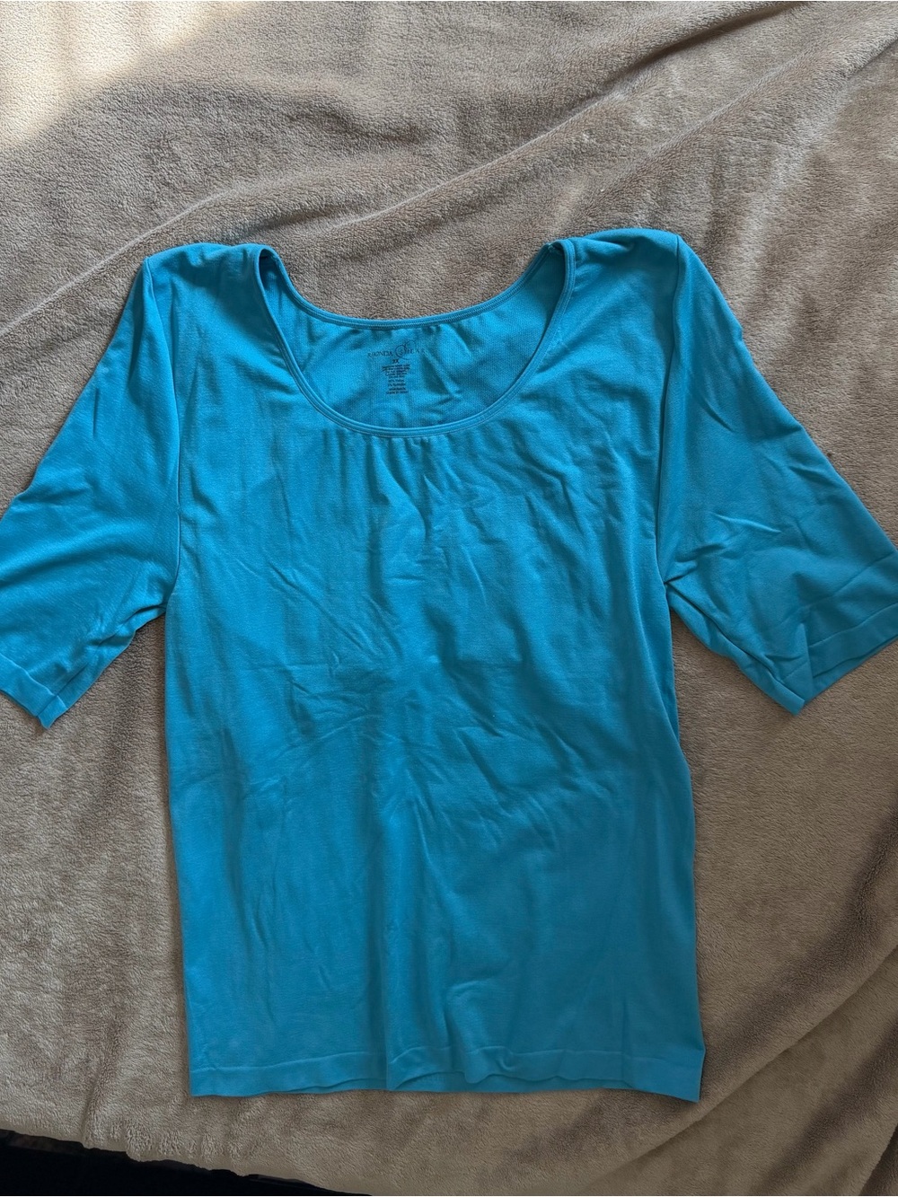 Classic Scoop Neck is Women's Top in Teal